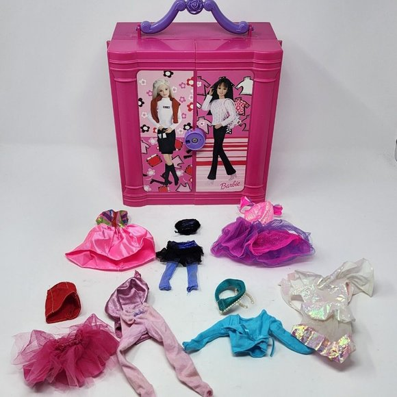 BARBIE VTG 97 FASHION AVENUE CARRYING CASE STORAGE WARDROBE CLOSET ACCESSORIES - Picture 1 of 13